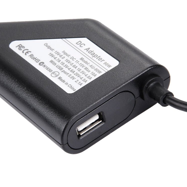 Cargador universal para coche de 90 W con 8 adaptadores de corriente y 1 puerto USB para Samsung, Sony, Asus, Acer, IBM, HP, Lenovo, Car Charger