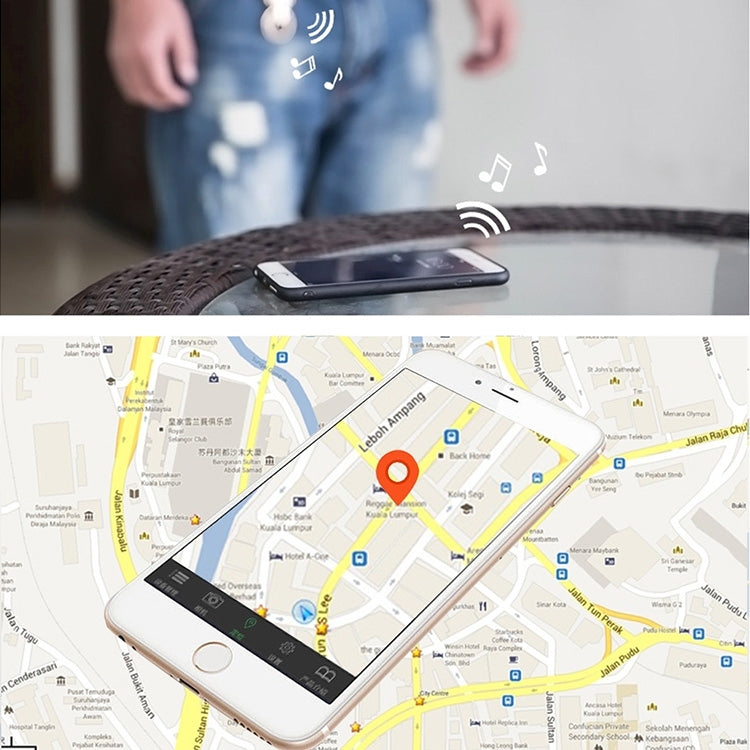 R2 Smart Wireless Bluetooth V4.0 Tracker Finder Key Buckle Anti-perdida Localizador de alarma Tracker, R2, Locator Tracker