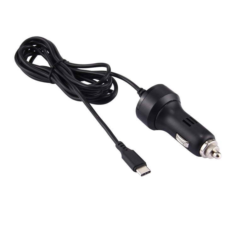 Para Nintendo Switch 2.4A USB-C / Type-C Adaptador de cargador de automóvil con carga de viaje, longitud del cable: 2 m (negro), Car Charger Adapter
