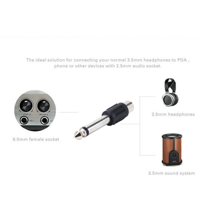 Adaptador de audio estéreo con conector macho a hembra de 6,35 mm a RCA, 6.35mm Male to RCA Female
