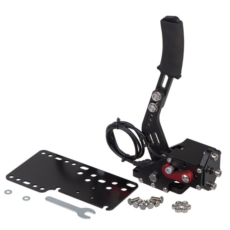 Freno de mano de deriva para PC, juego de carreras USB lineal analógico modificado de 14 bits para sistema Win, con placa de soporte, with Support Plate
