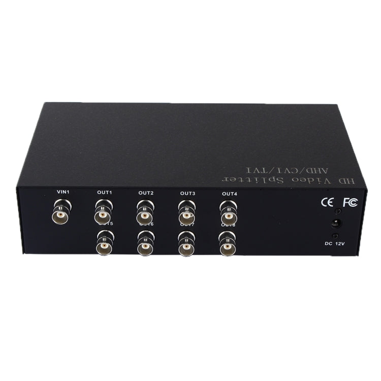Divisor de señal de vídeo coaxial AHD / CVI / TVI 1 en 8, 1 into 8