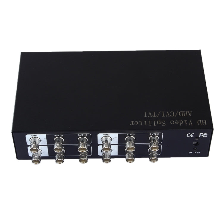 Divisor de señal de vídeo coaxial AHD / CVI / TVI 4 en 8, 4 into 8