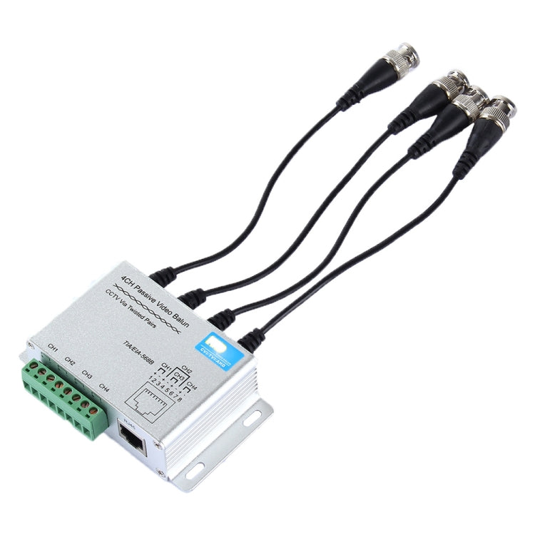 HD204A-F HD-CVI/TVI/AHD CCTV 4CH UTP Balun de vídeo pasivo, HD204A-F