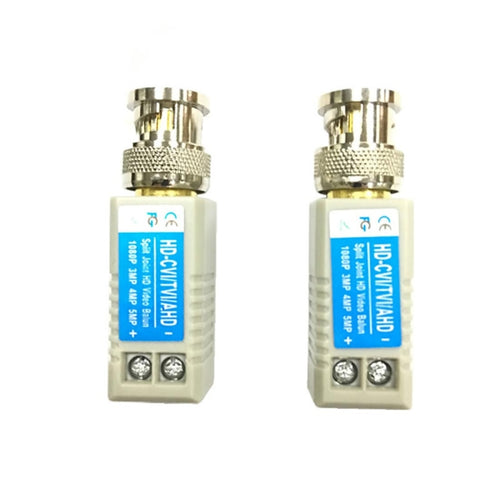 2 uds Anpwoo 100B versión mejorada tipo tornillo Coaxial HD-CVI/AHD/CVI 1CH transceptor pasivo Balun de vídeo, Screw-type Coaxial