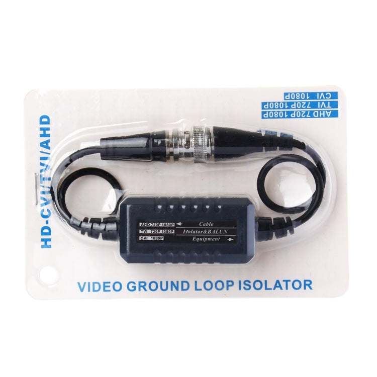 HD CVI/TVI/AHD Aislador de bucle de tierra coaxial Balun de vídeo BNC macho a hembra Anti-interferencia, Video Balun