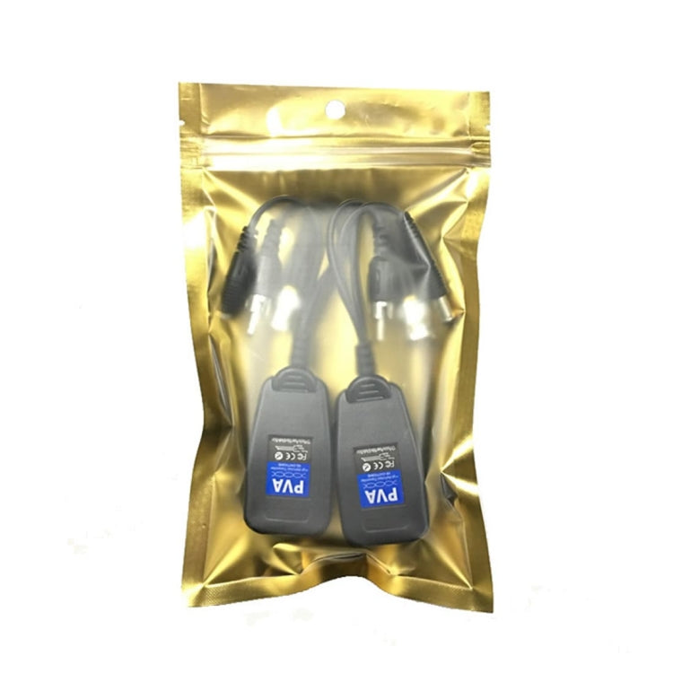 2 PCS Anpwoo 205PVA 3 en 1 Potencia + Video + Audio Balun HD-CVI/AHD/CVI Transceptor trenzado pasivo, 205PVA Transceiver