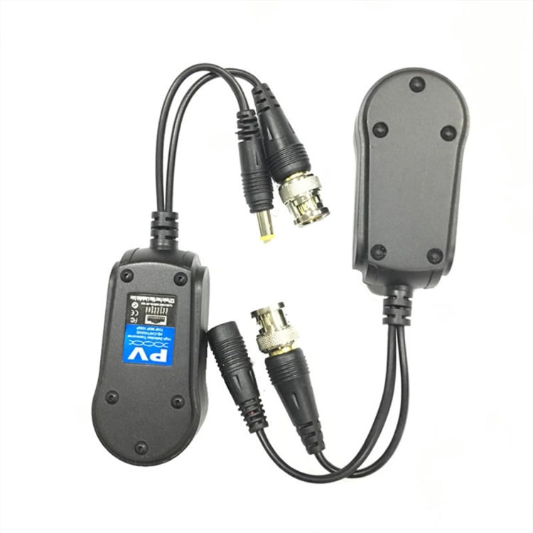 2 PCS Anpwoo 230PV Empalmable 2 en 1 Potencia + Video Balun HD-CVI/AHD/TVI Transceptor trenzado pasivo, HD-CVI/AHD/TVI