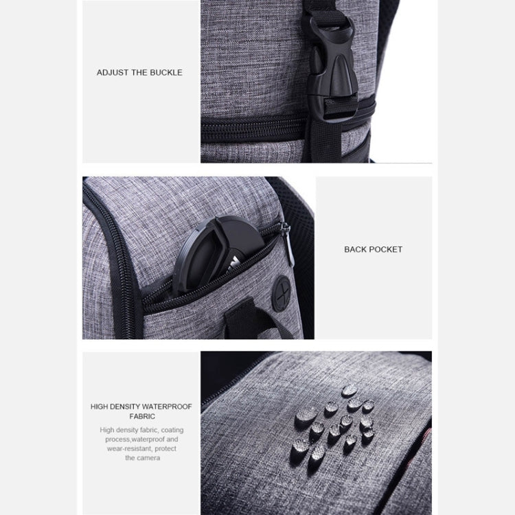 Mochila multifuncional impermeable de nailon para hombro, funda acolchada a prueba de golpes para cámara, bolsa para cámaras Nikon, Canon, DSLR