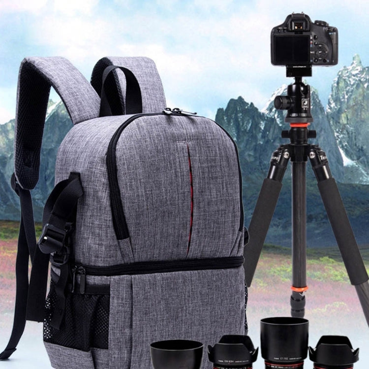 Mochila multifuncional impermeable de nailon para hombro, funda acolchada a prueba de golpes para cámara, bolsa para cámaras Nikon, Canon, DSLR