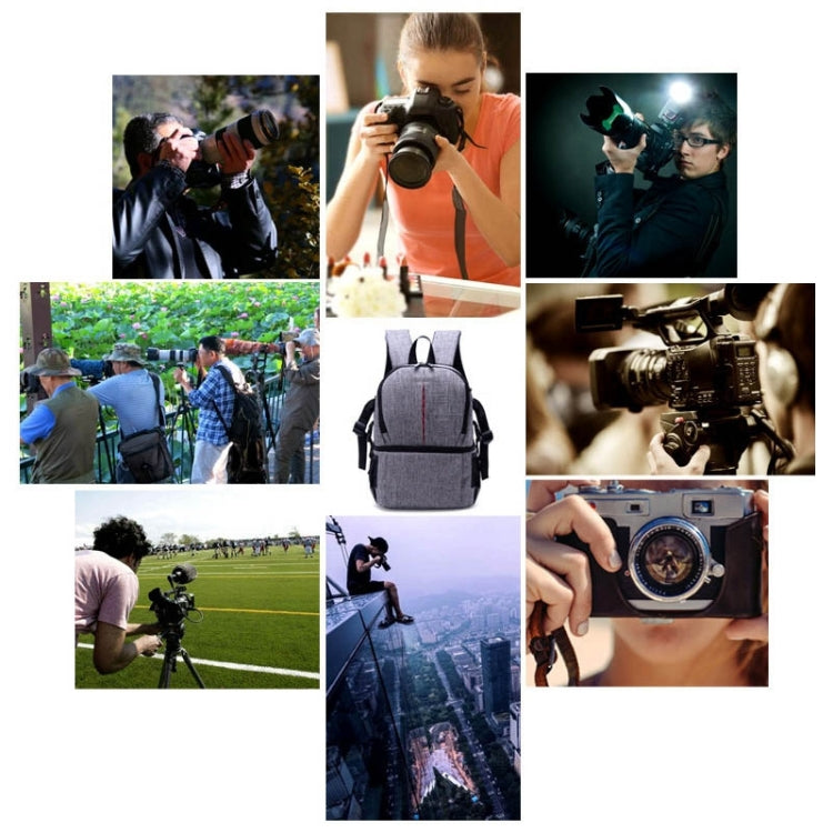 Mochila multifuncional impermeable de nailon para hombro, funda acolchada a prueba de golpes para cámara, bolsa para cámaras Nikon, Canon, DSLR