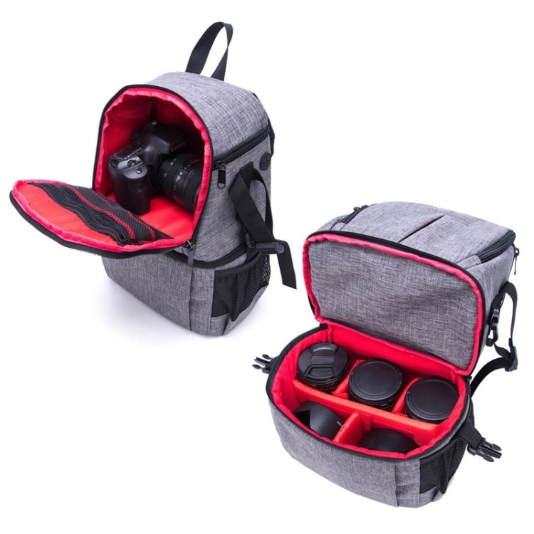 Mochila multifuncional impermeable de nailon para hombro, funda acolchada a prueba de golpes para cámara, bolsa para cámaras Nikon, Canon, DSLR