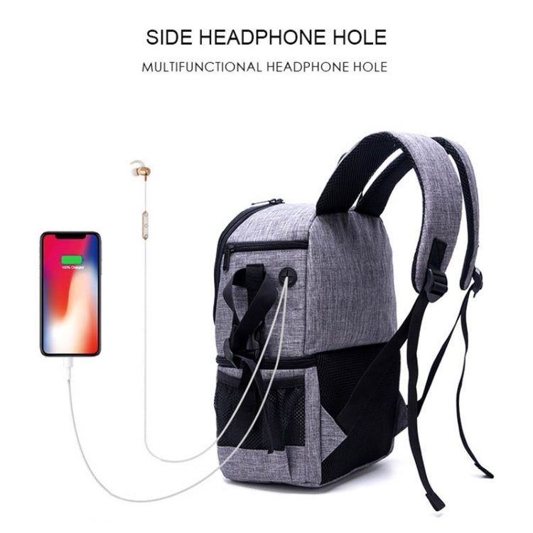 Mochila multifuncional impermeable de nailon para hombro, funda acolchada a prueba de golpes para cámara, bolsa para cámaras Nikon, Canon, DSLR