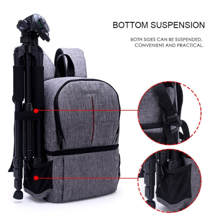 Mochila multifuncional impermeable de nailon para hombro, funda acolchada a prueba de golpes para cámara, bolsa para cámaras Nikon, Canon, DSLR