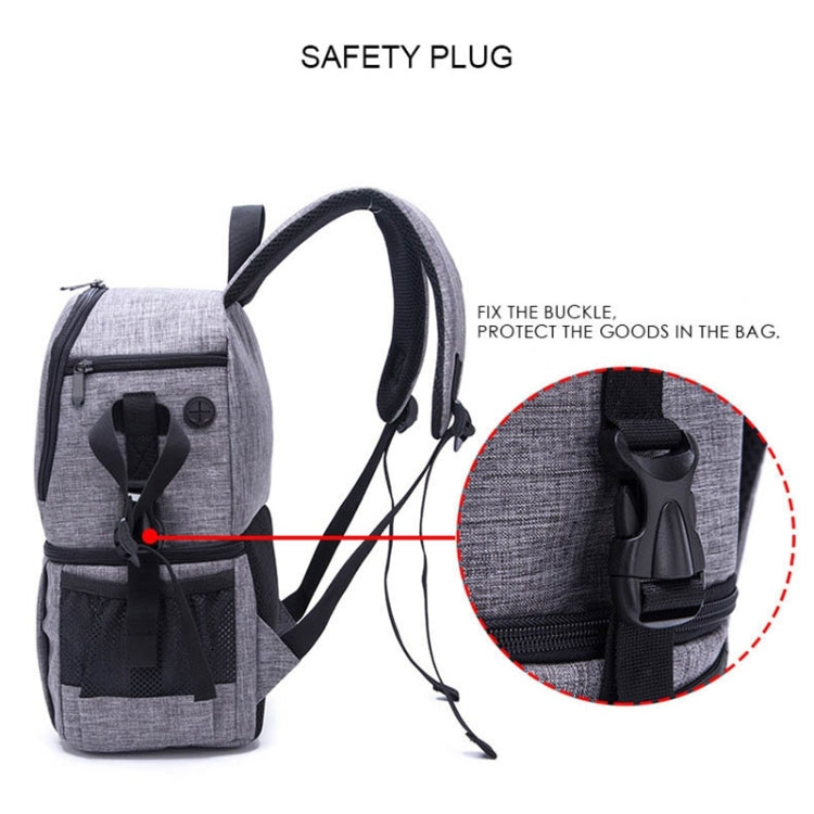 Mochila multifuncional impermeable de nailon para hombro, funda acolchada a prueba de golpes para cámara, bolsa para cámaras Nikon, Canon, DSLR