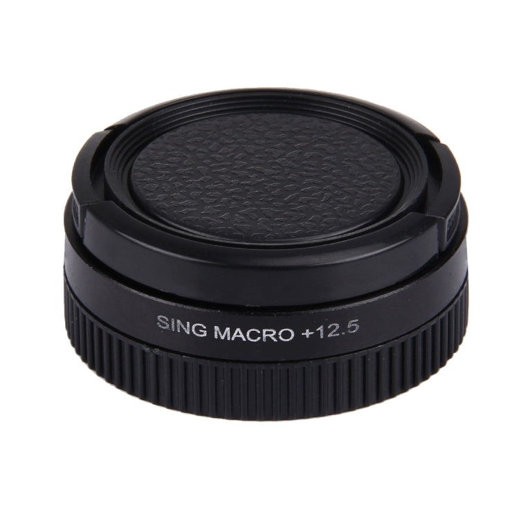 JUNESTAR Filtro de lente macro profesional 37 mm 12.5X + tapa protectora de lente para cámara de acción deportiva GoPro y Xiaomi Xiaoyi Yi, 12.5X Macro Lens