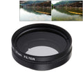 JUNESTAR para Xiaomi Xiaoyi Yi II 4K Cámara de acción deportiva Filtro CPL profesional de 37 mm + tapa protectora de lente, CPL Filter+Lens Cap