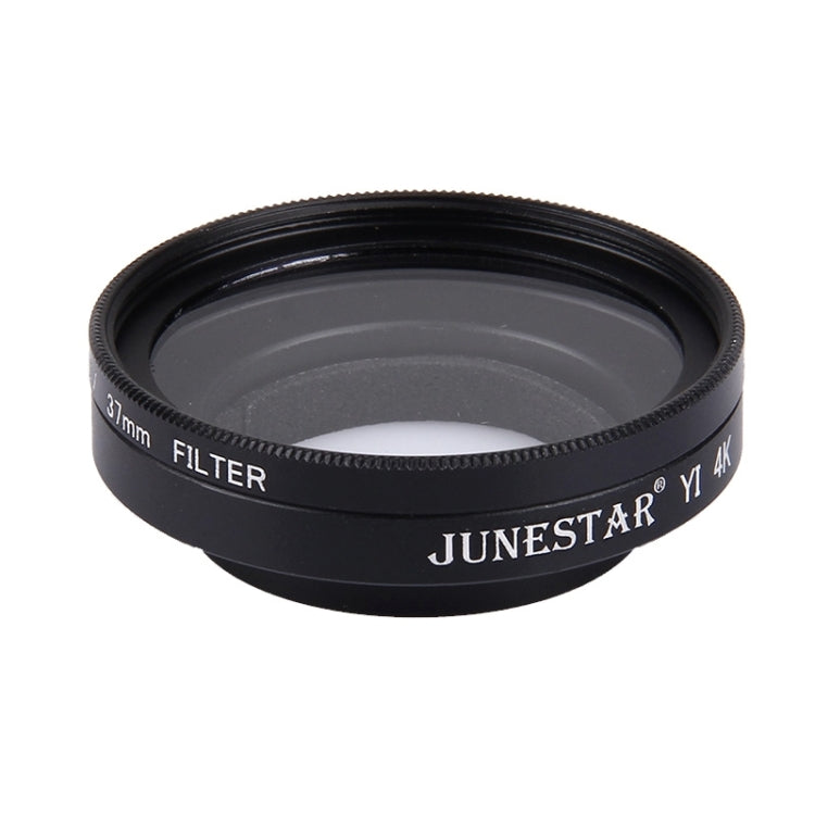 JUNESTAR para Xiaomi Xiaoyi Yi II 4K Cámara de acción deportiva Filtro UV profesional de 37 mm + tapa protectora de lente, UV Filter+Lens Cap