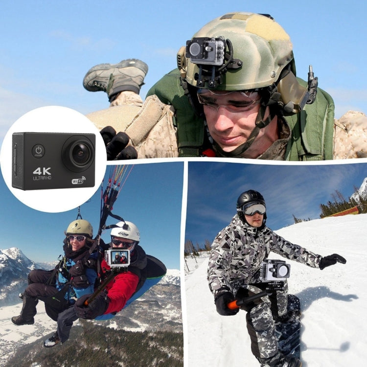 F60 Pantalla de 2,0 pulgadas Videocámara con cámara de acción deportiva WiFi gran angular de 170 grados con carcasa impermeable, compatible con tarjeta Micro SD de 64 GB, F60 (Yellow), F60 (White), F60 (Silver), F60 (Magenta), F60 (Blue), F60 (Gold)   ...