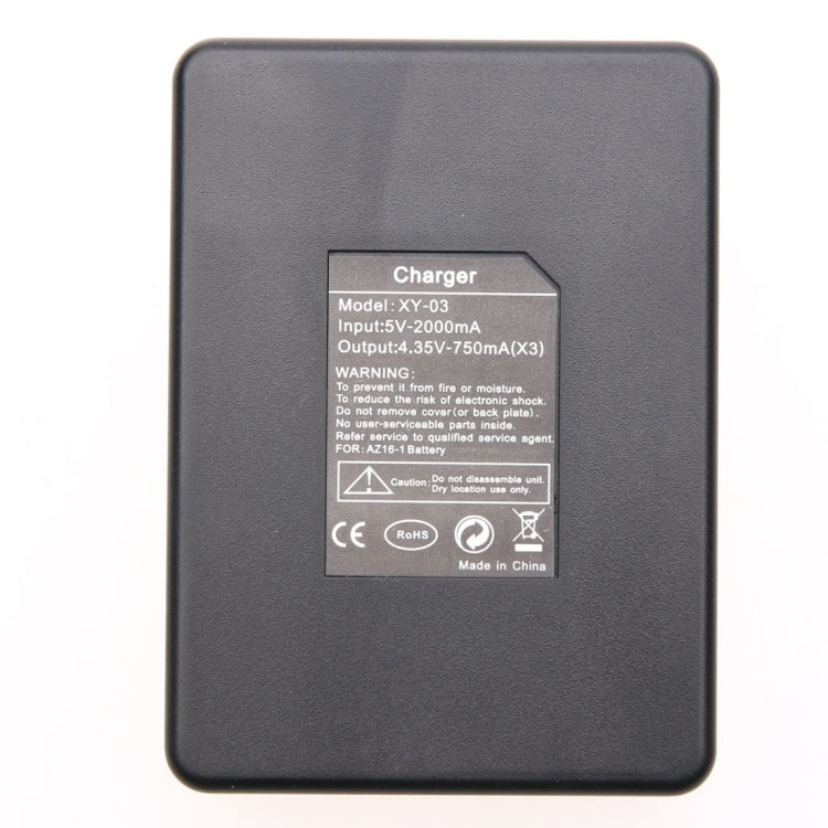 Cargador de Baterías Dual + Cargador de Mando a Distancia con Cable USB para GoPro HERO7 Black /6 /5 (AHDBT-501), Pilas no incluidas, Battery+Remote Control Charger