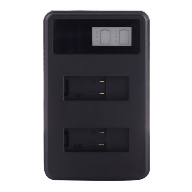 Cargador de baterías duales con pantalla LCD AHDBT-501 para GoPro HERO5 con capacidad de carga de pantallas, For GoPro HERO5