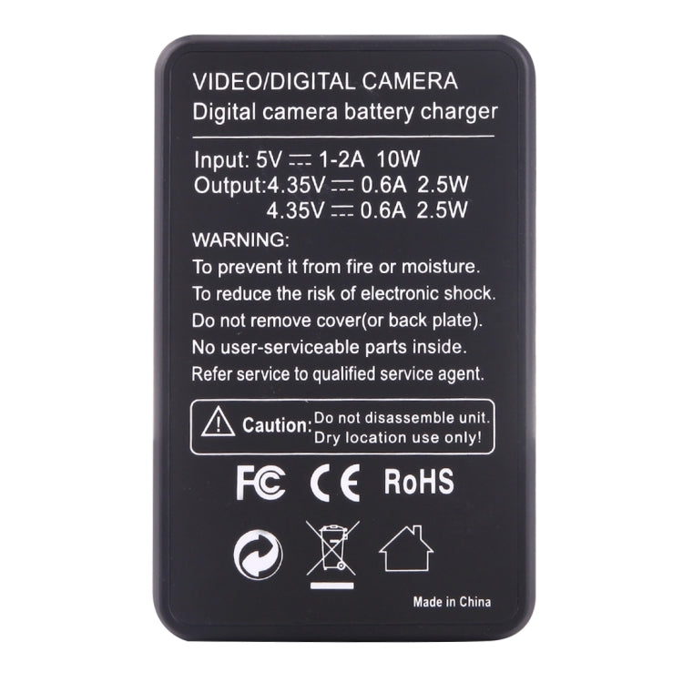 Cargador de baterías duales con pantalla LCD AHDBT-501 para GoPro HERO5 con capacidad de carga de pantallas, For GoPro HERO5