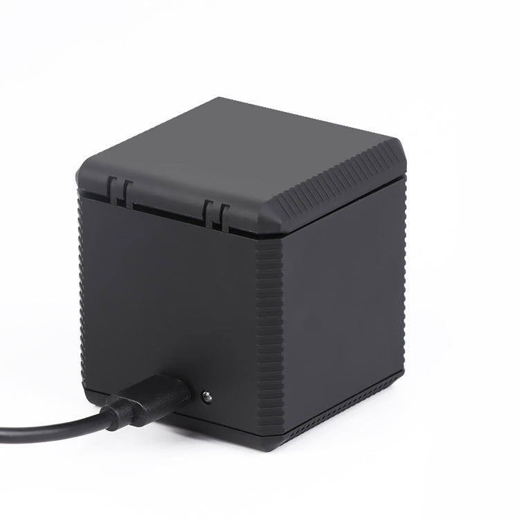 RUIGPRO Caja de cargador de carcasa de baterías triples USB con cable y luz indicadora para GoPro HERO9 Black / HERO10 Black