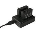 BC-AZ16 Cámara Digital Cargador de Baterías Dual USB para Xiaomi Xiaoyi II 4K, For Xiaomi Xiaoyi II 4K