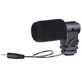BOYA BY-V01 Micrófono de condensador estéreo X/Y con soporte de zapata fría integrado y parabrisas para teléfonos inteligentes, cámaras DSLR y cámaras de vídeo, BY-V01