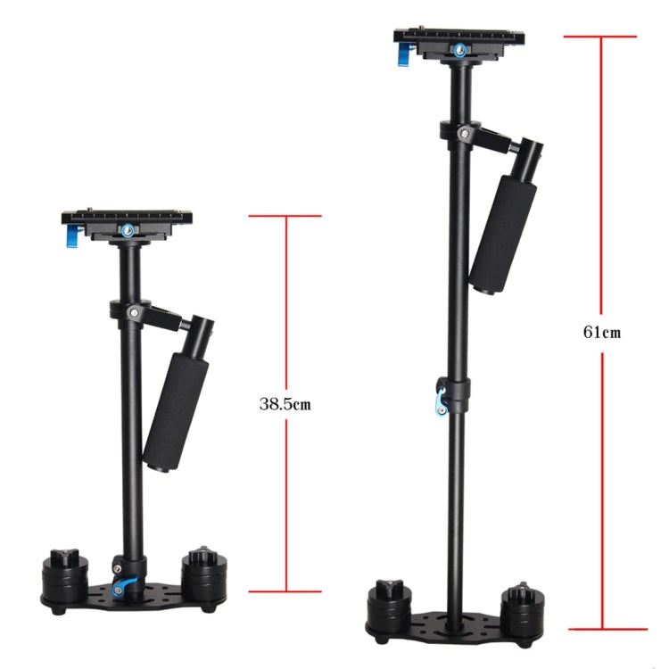 YELANGU S60L Estabilizador de mano de aluminio de 61 cm para cámara DSLR DV