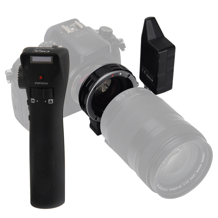 Aputure DEC LensRegain Adaptador de lente de enfoque de seguimiento remoto inalámbrico para cámara MFT, adaptador reductor focal 0.75X