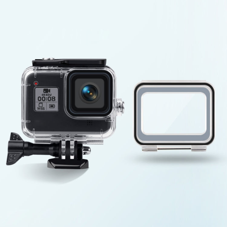 Funda Impermeable 45m + Tapa Trasera Táctil para GoPro HERO8 Negra, Case + Touch Cover for GoPro8