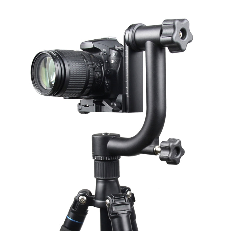 YELANGU Cabezal de trípode cardán horizontal de 360 grados para cámaras domésticas DV y SLR, YLG0401E
