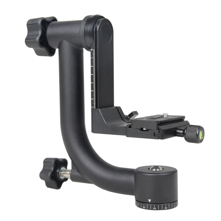 YELANGU Cabezal de trípode cardán horizontal de 360 grados para cámaras domésticas DV y SLR, YLG0401E