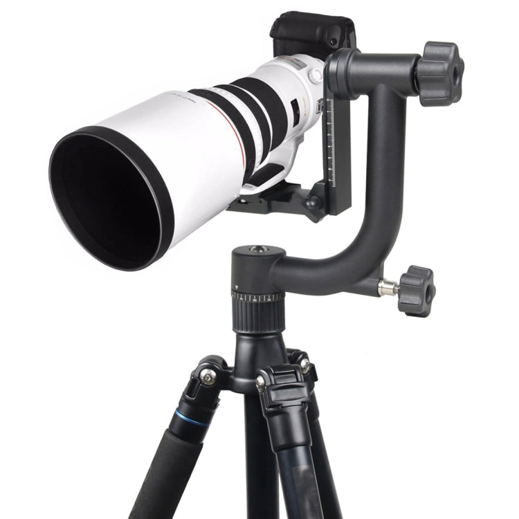 YELANGU Cabezal de trípode cardán horizontal de 360 grados para cámaras domésticas DV y SLR, YLG0401E