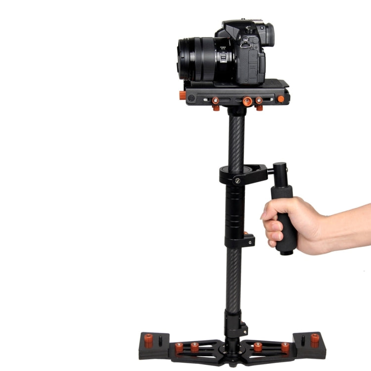 YELANGU S800 Profesional 47-80 cm Carga máxima 5 kg Estabilizador de mano de fibra de carbono Steadicam Solo para DSLR y DV Vídeo digital y otras cámaras, 47-80cm Burden 5kg