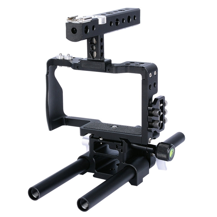 YELANGU YLG0905A Estabilizador de mango de jaula de vídeo para cámara Sony A6000/A6300/A6400/A6500