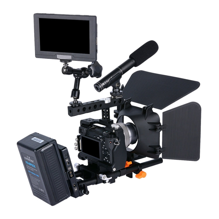 YELANGU YLG0905A Estabilizador de mango de jaula de vídeo para cámara Sony A6000/A6300/A6400/A6500
