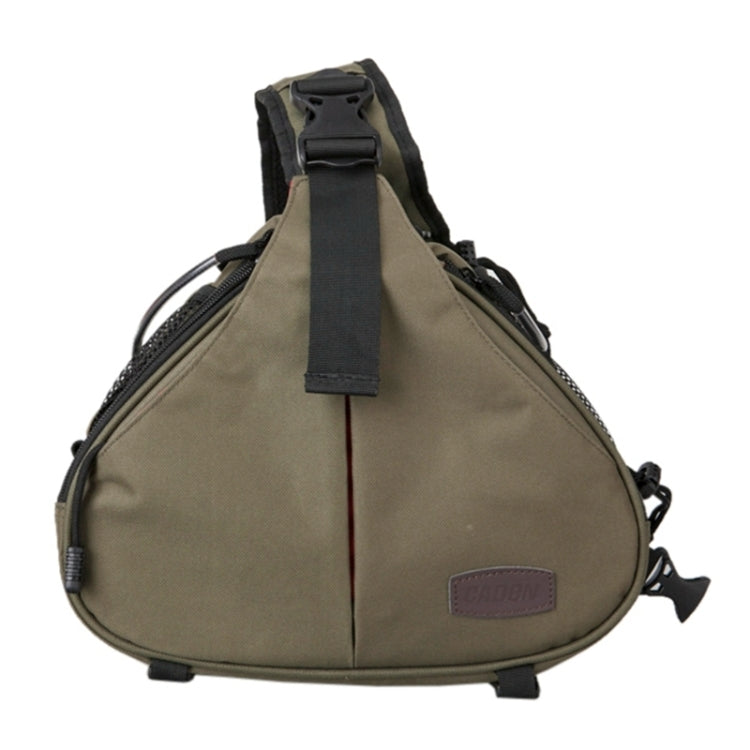 CADEN Forma de triángulo Tscope Sling Hombro Cruz Bolsas para cámaras digitales Estuche Bolsa suave con cubierta para lluvia para Canon Nikon Sony K1, Tamaño: 36 * 31 * 15 cm