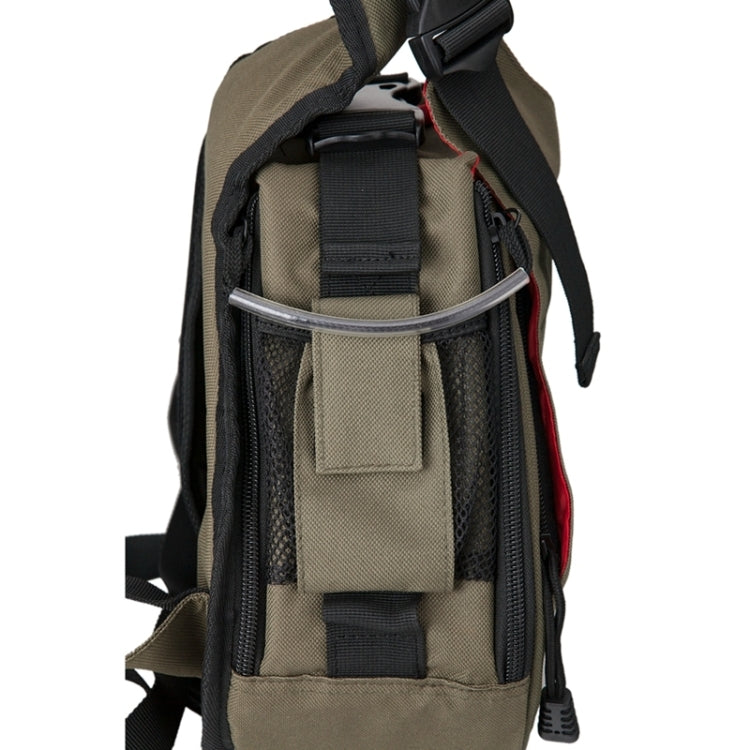 CADEN Forma de triángulo Tscope Sling Hombro Cruz Bolsas para cámaras digitales Estuche Bolsa suave con cubierta para lluvia para Canon Nikon Sony K1, Tamaño: 36 * 31 * 15 cm