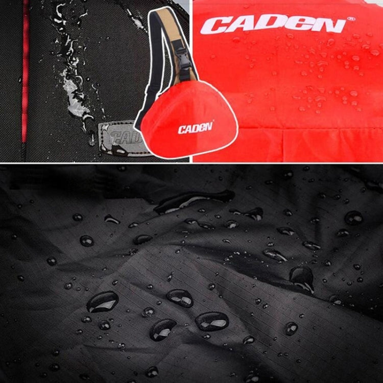 CADEN Forma de triángulo Tscope Sling Hombro Cruz Bolsas para cámaras digitales Estuche Bolsa suave con cubierta para lluvia para Canon Nikon Sony K1, Tamaño: 36 * 31 * 15 cm