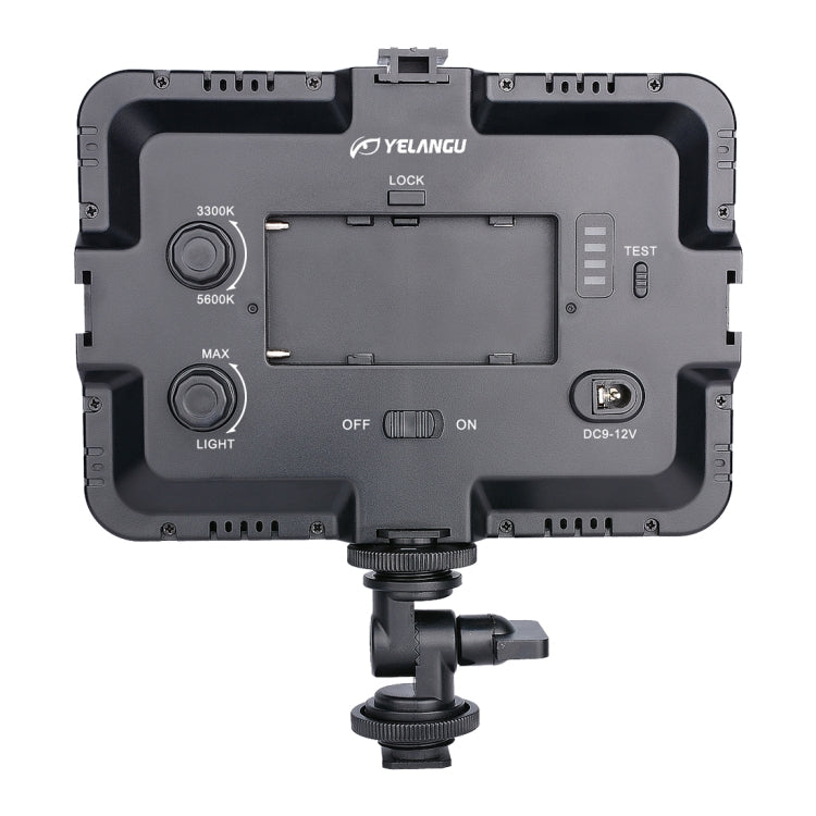 YELANGU YLG0504B 204 LED 1000LM 3300-5600K No Polar Luz de estudio regulable Luz de vídeo y fotografía para cámaras Canon, Nikon, DSLR, 204 LEDs