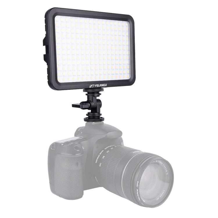 YELANGU YLG0504B 204 LED 1000LM 3300-5600K No Polar Luz de estudio regulable Luz de vídeo y fotografía para cámaras Canon, Nikon, DSLR, 204 LEDs