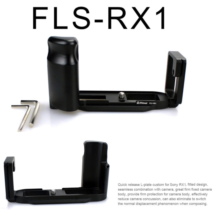 FITTEST FLS-RX1 Soporte de placa L de liberación rápida de disparo vertical para Sony RX1, For Sony RX1