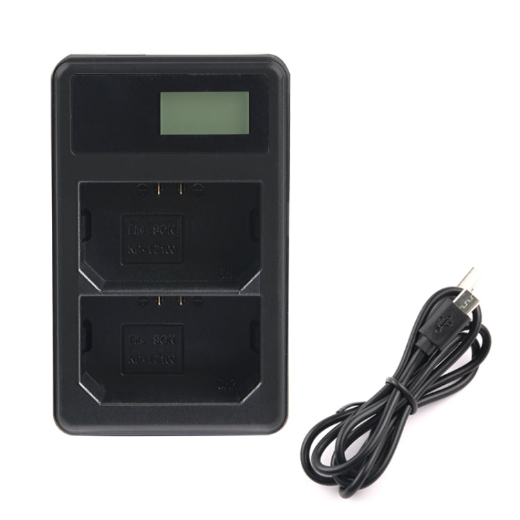 Cargador de batería con pantalla LCD digital de doble canal con puerto USB para batería Sony NP-FZ100, compatible con Sony A9 (ILCE-9), Dual NP-FZ100 Battery