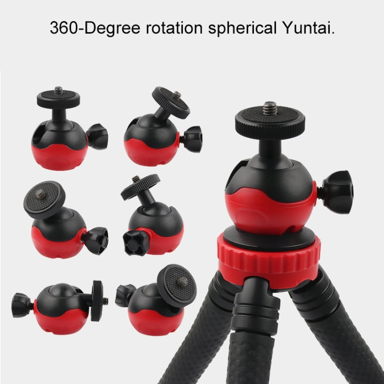 Mini Octopus Soporte para trípode flexible con abrazadera para teléfono para iPhone, Galaxy, Huawei, GoPro Hero11 Black / HERO10 Black / HERO9 Black / HERO8 Black /7/6/5/5 Session /4 Session /4/3+ /3/2/1, Xiaoyi y otras cámaras de acción, GP271