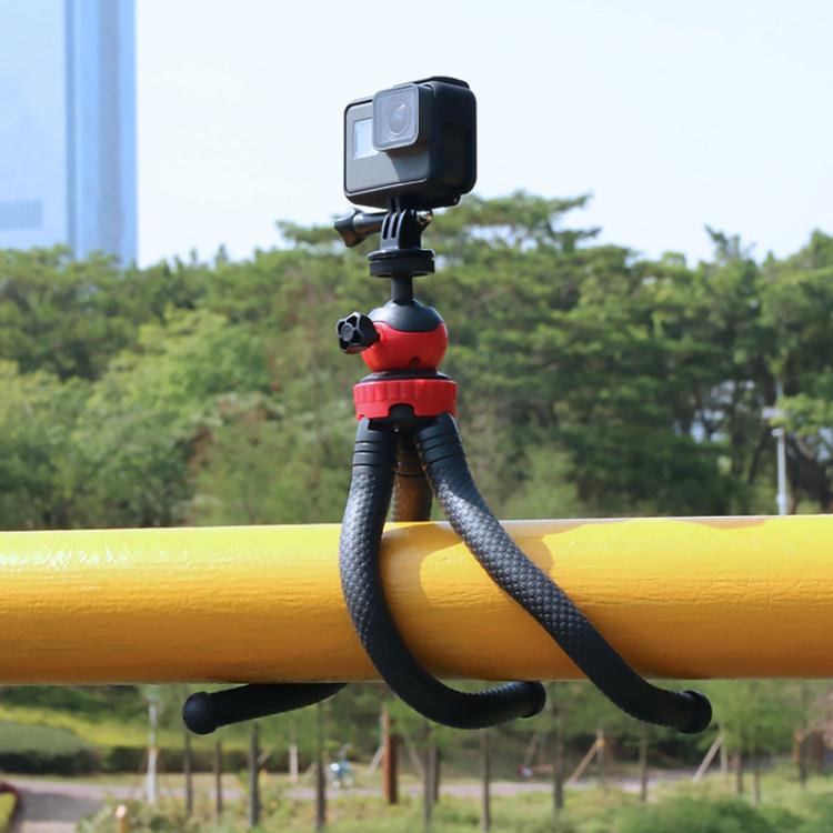 Mini Octopus Soporte para trípode flexible con abrazadera para teléfono para iPhone, Galaxy, Huawei, GoPro Hero11 Black / HERO10 Black / HERO9 Black / HERO8 Black /7/6/5/5 Session /4 Session /4/3+ /3/2/1, Xiaoyi y otras cámaras de acción, GP271