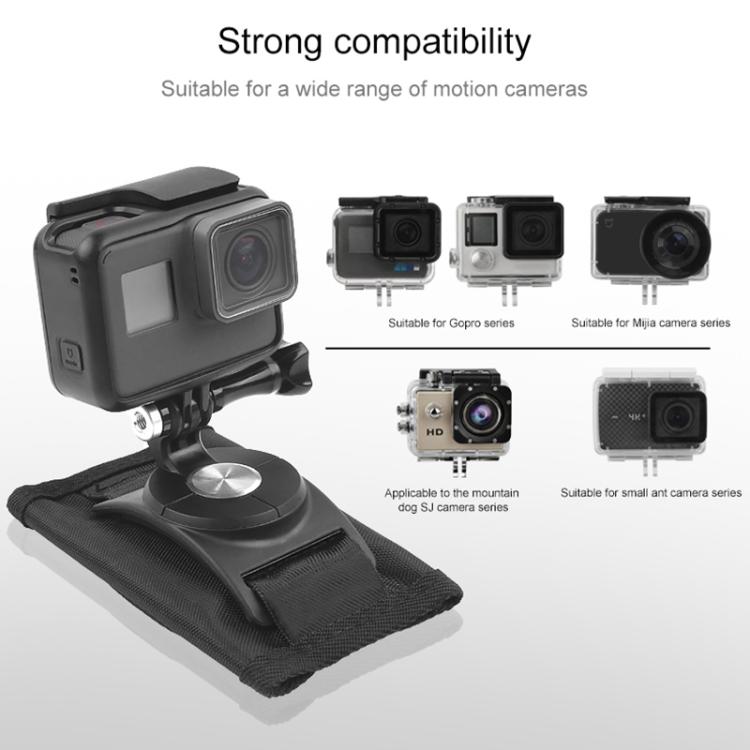 Soporte giratorio de 360 grados para correa de liberación rápida, soporte para mochila de hombro para GoPro Hero11 Black / HERO10 Black /9 Black /8 Black /7/6/5/5 Session /4 Session /4/3+ /3/2/1, DJI Osmo Actiony otras cámaras de acción
