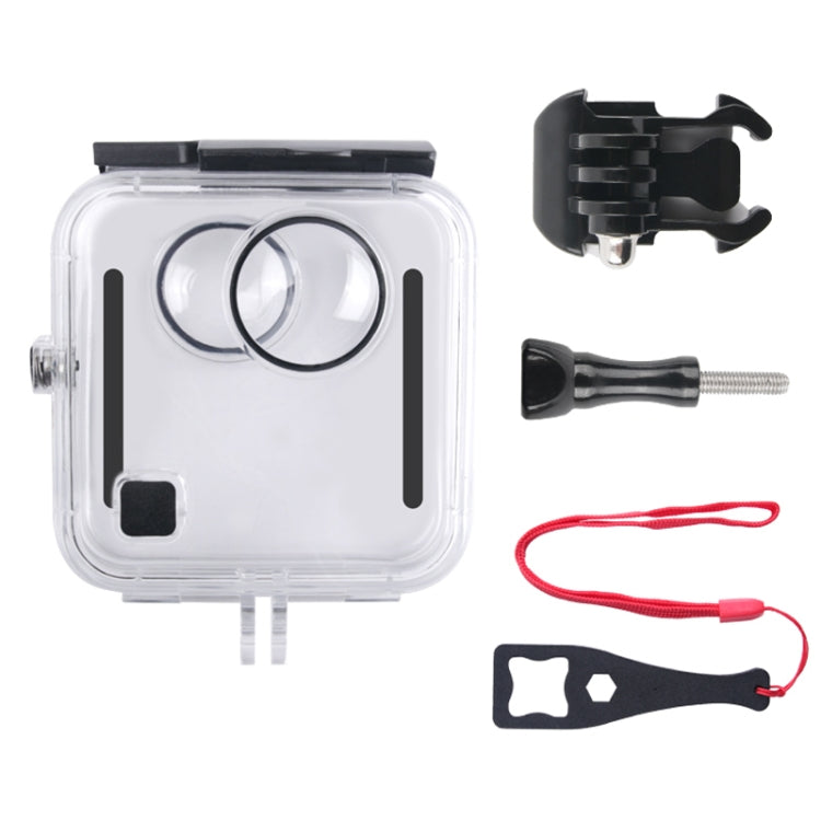 Funda protectora impermeable de 40 m para GoPro Fusion, con hebilla de montaje básico, tornillo y llave, For GoPro Fusion