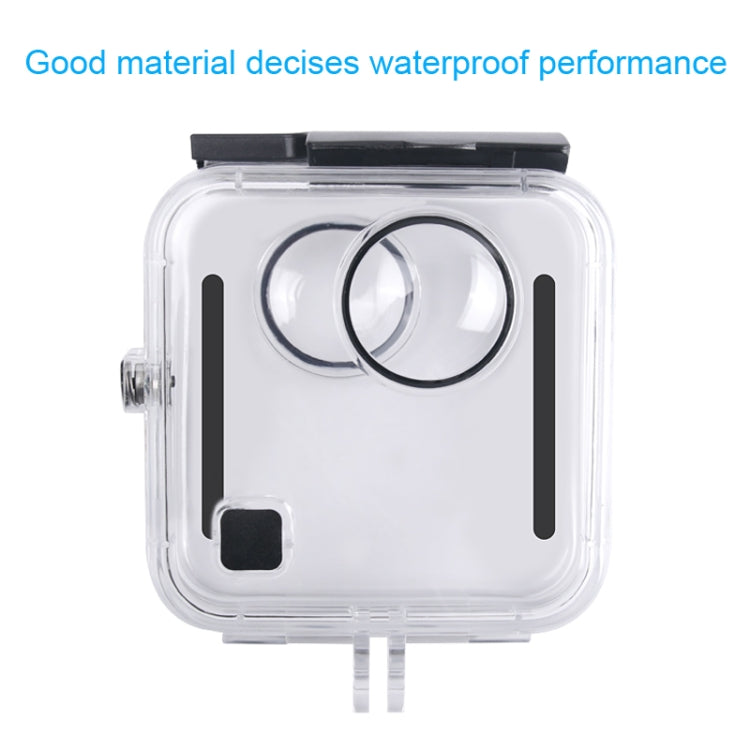 Funda protectora impermeable de 40 m para GoPro Fusion, con hebilla de montaje básico, tornillo y llave, For GoPro Fusion
